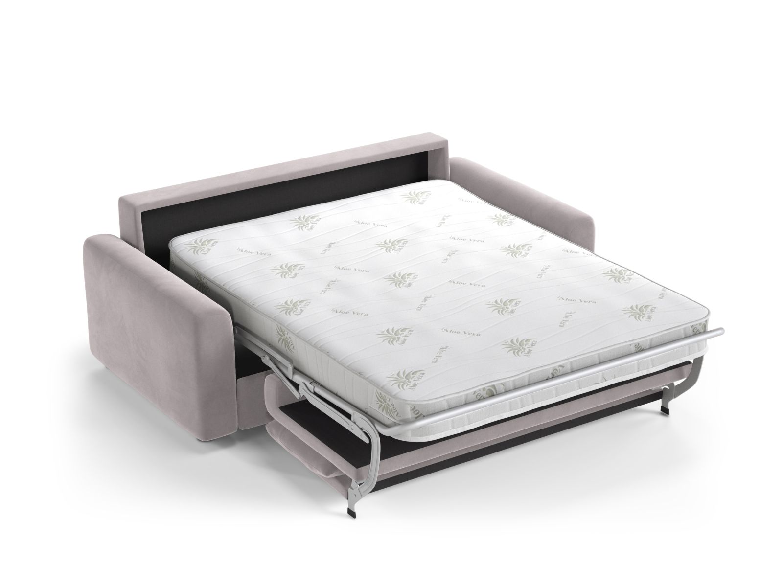 Velvet Sofa With Bed Function, "David", 3 Seats, 194x97x90