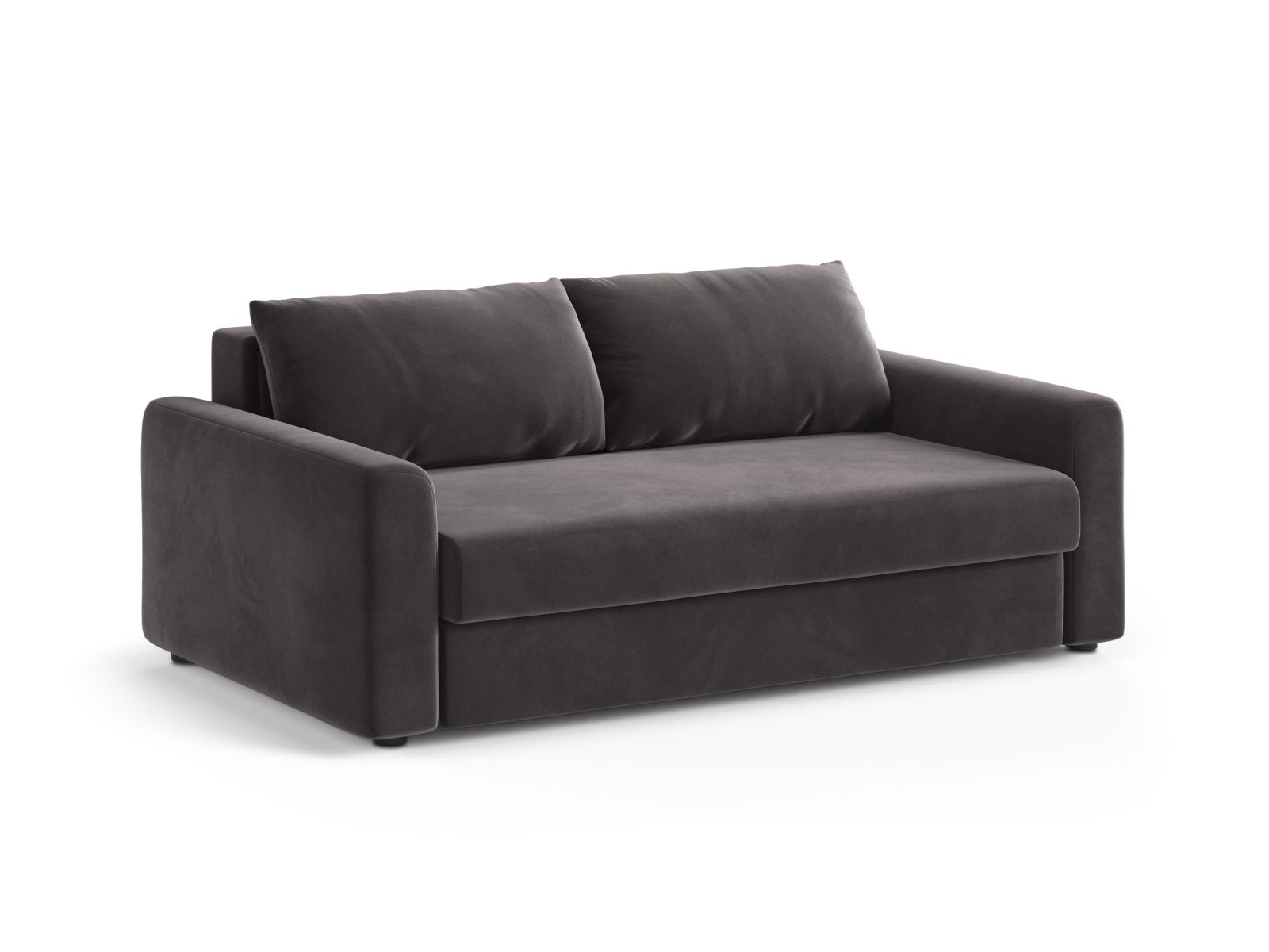 Velvet Sofa With Bed Function, "David", 3 Seats, 194x97x90