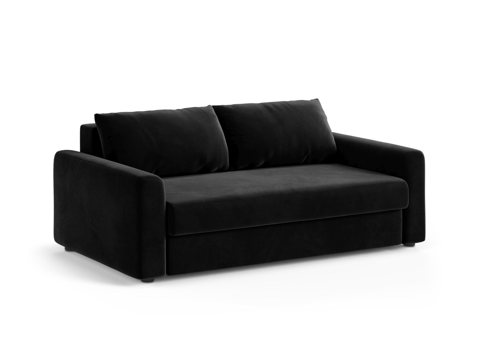 Velvet Sofa With Bed Function, "David", 3 Seats, 194x97x90