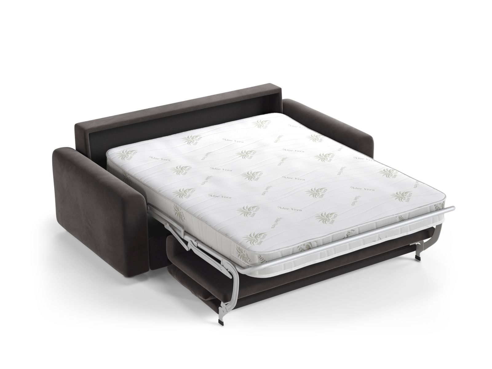 Velvet Sofa With Bed Function, "David", 3 Seats, 194x97x90