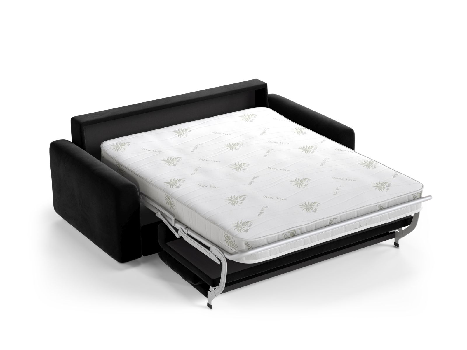 Velvet Sofa With Bed Function, "David", 3 Seats, 194x97x90