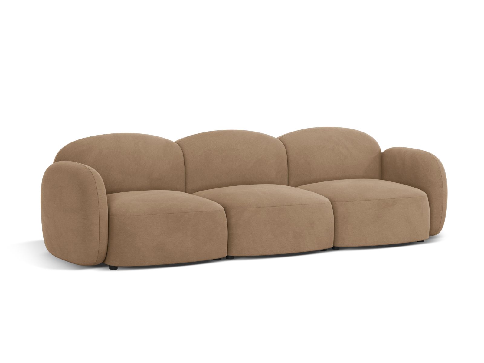 Velvet Sofa, "Blair", 3 Seats, 274x95x76