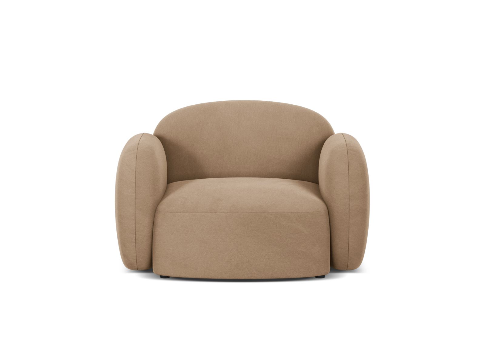 Velvet Armchair, "Blair", 1 Seat, 119x95x76