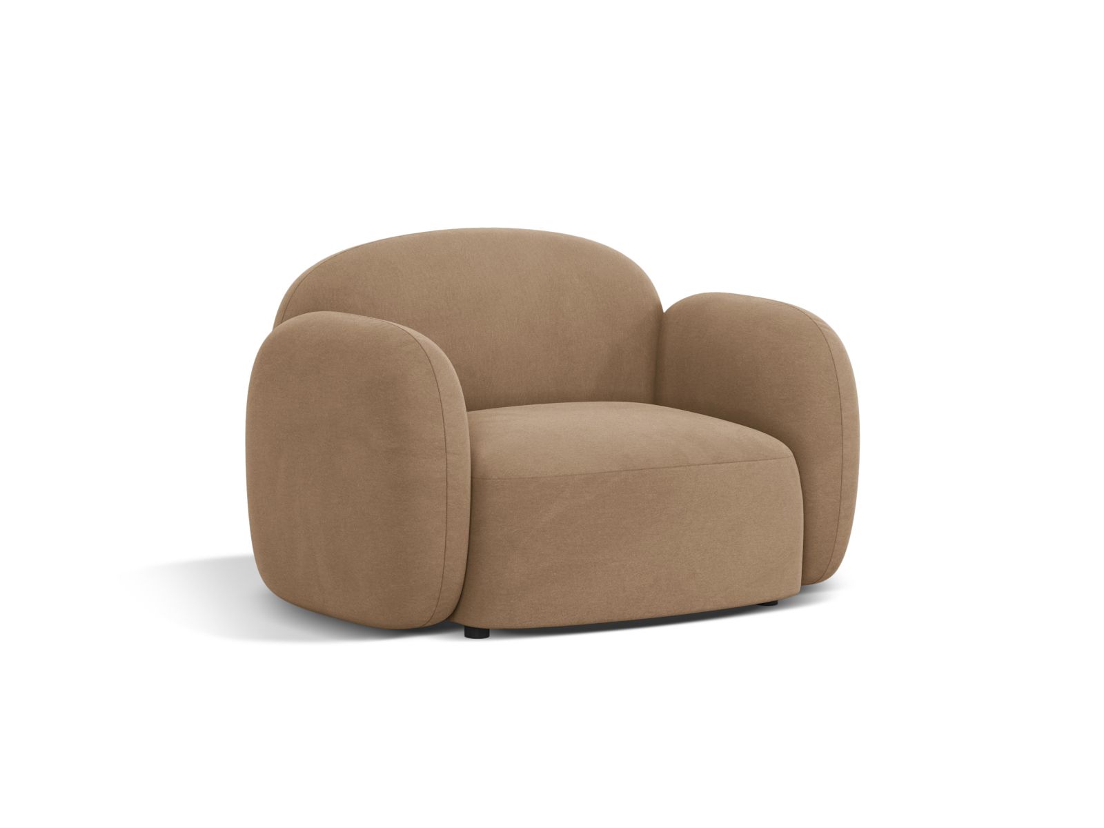 Velvet Armchair, "Blair", 1 Seat, 119x95x76