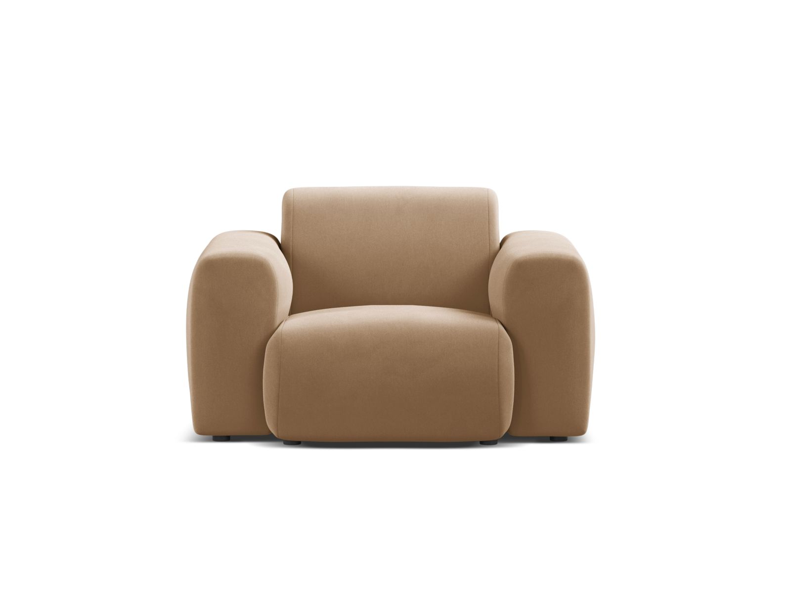 Velvet Armchair, "Molino", 1 Seat, 108x100x72