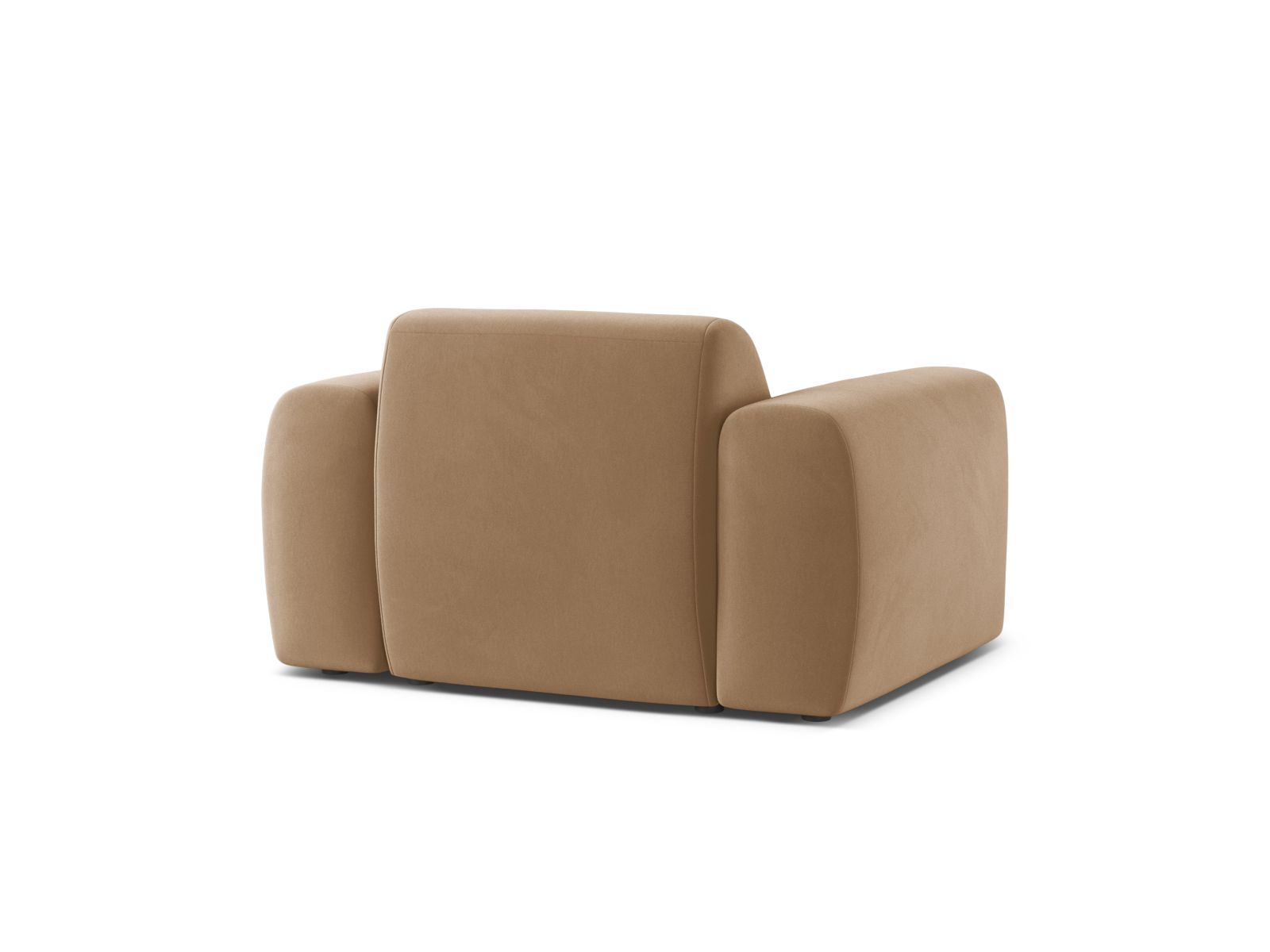 Velvet Armchair, "Molino", 1 Seat, 108x100x72