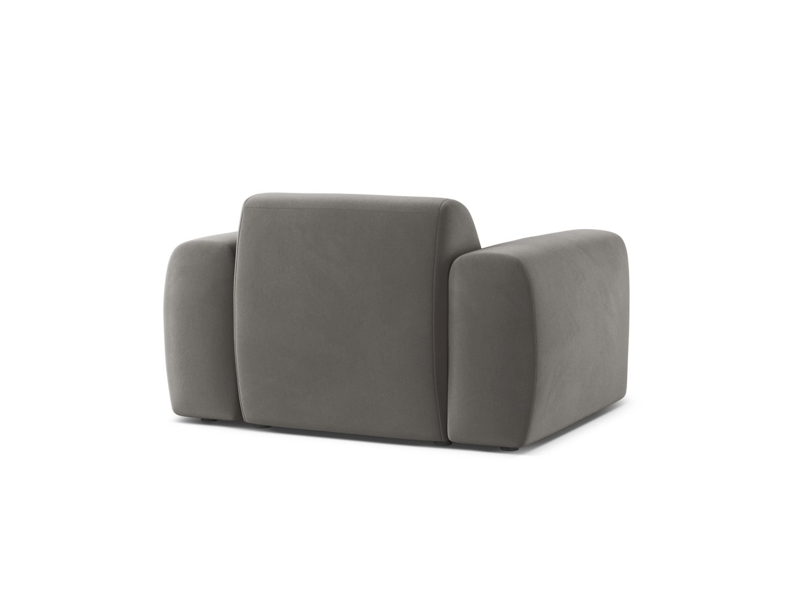 Velvet Armchair, "Molino", 1 Seat, 108x100x72