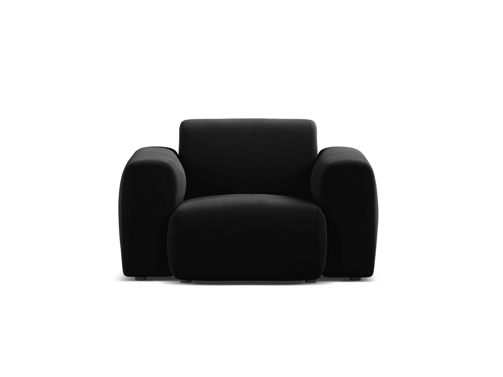 Velvet Armchair, "Molino", 1 Seat, 108x100x72