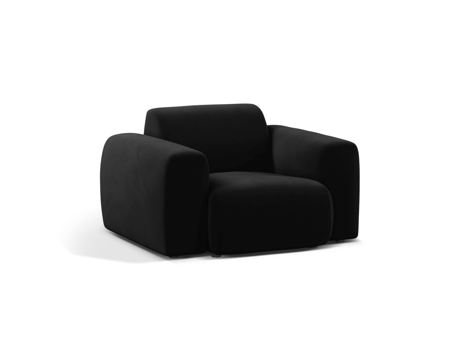 Velvet Armchair, "Molino", 1 Seat, 108x100x72