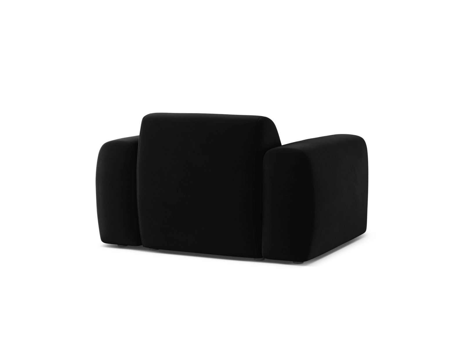 Velvet Armchair, "Molino", 1 Seat, 108x100x72