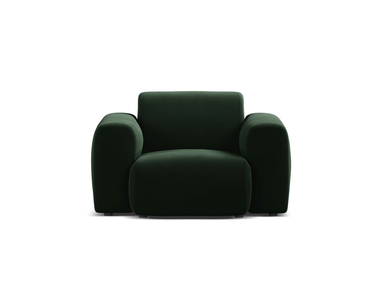 Velvet Armchair, "Molino", 1 Seat, 108x100x72