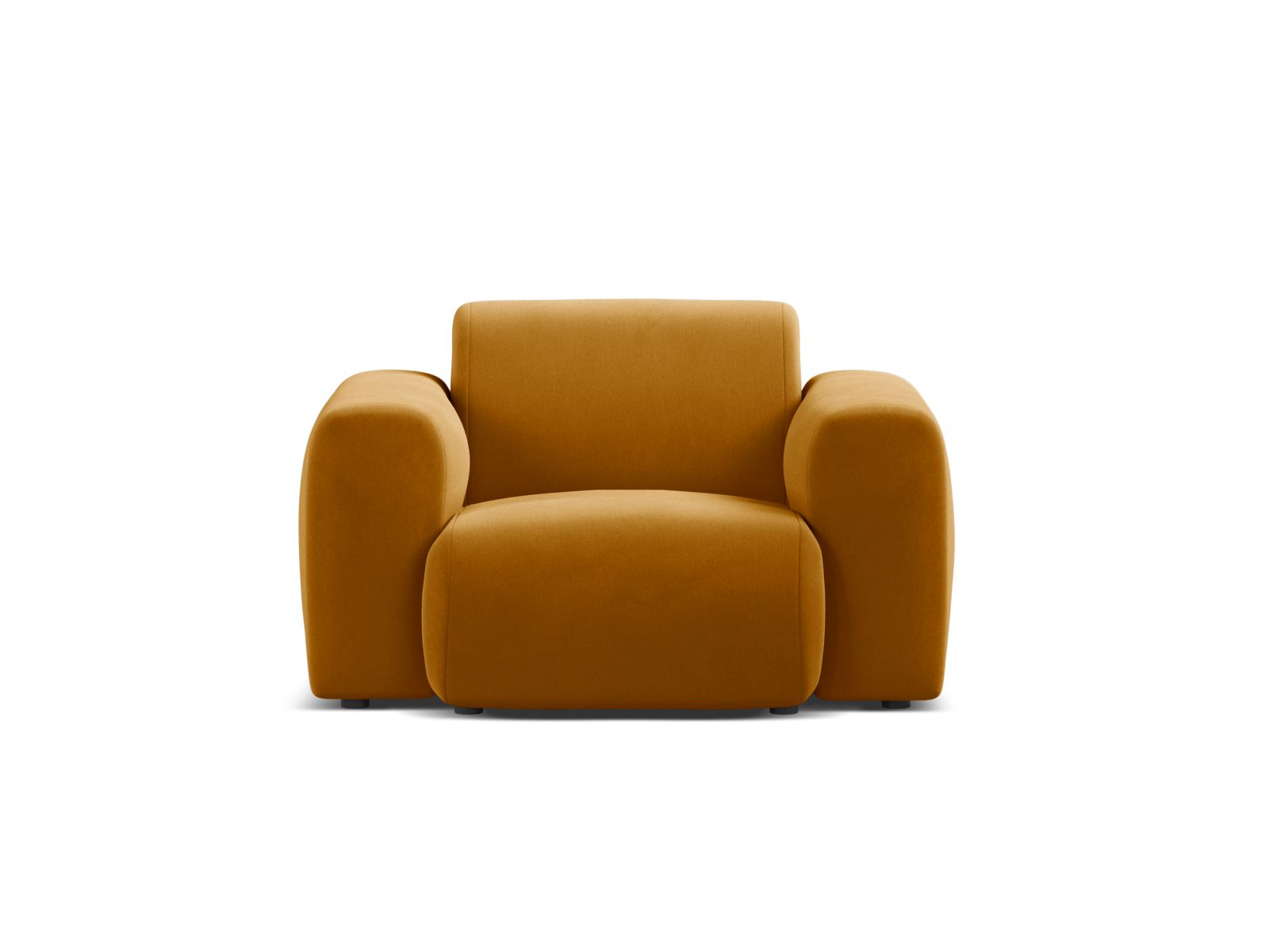 Velvet Armchair, "Molino", 1 Seat, 108x100x72