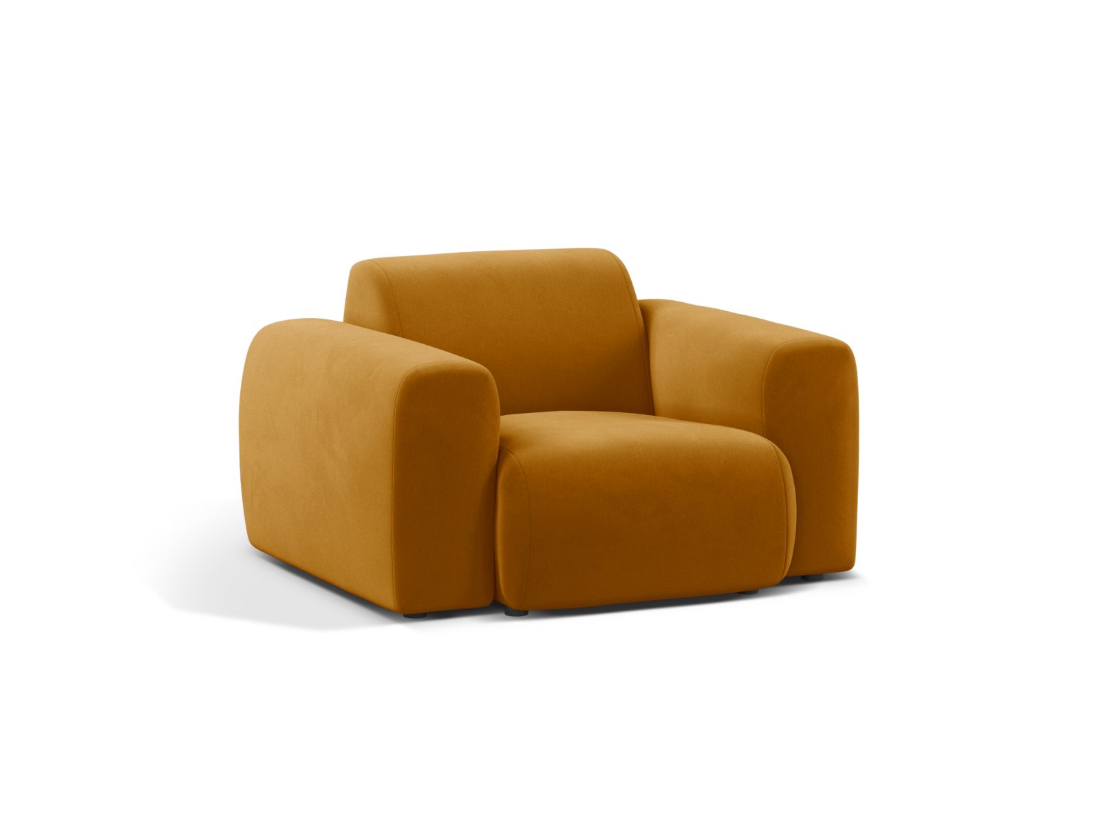 Velvet Armchair, "Molino", 1 Seat, 108x100x72