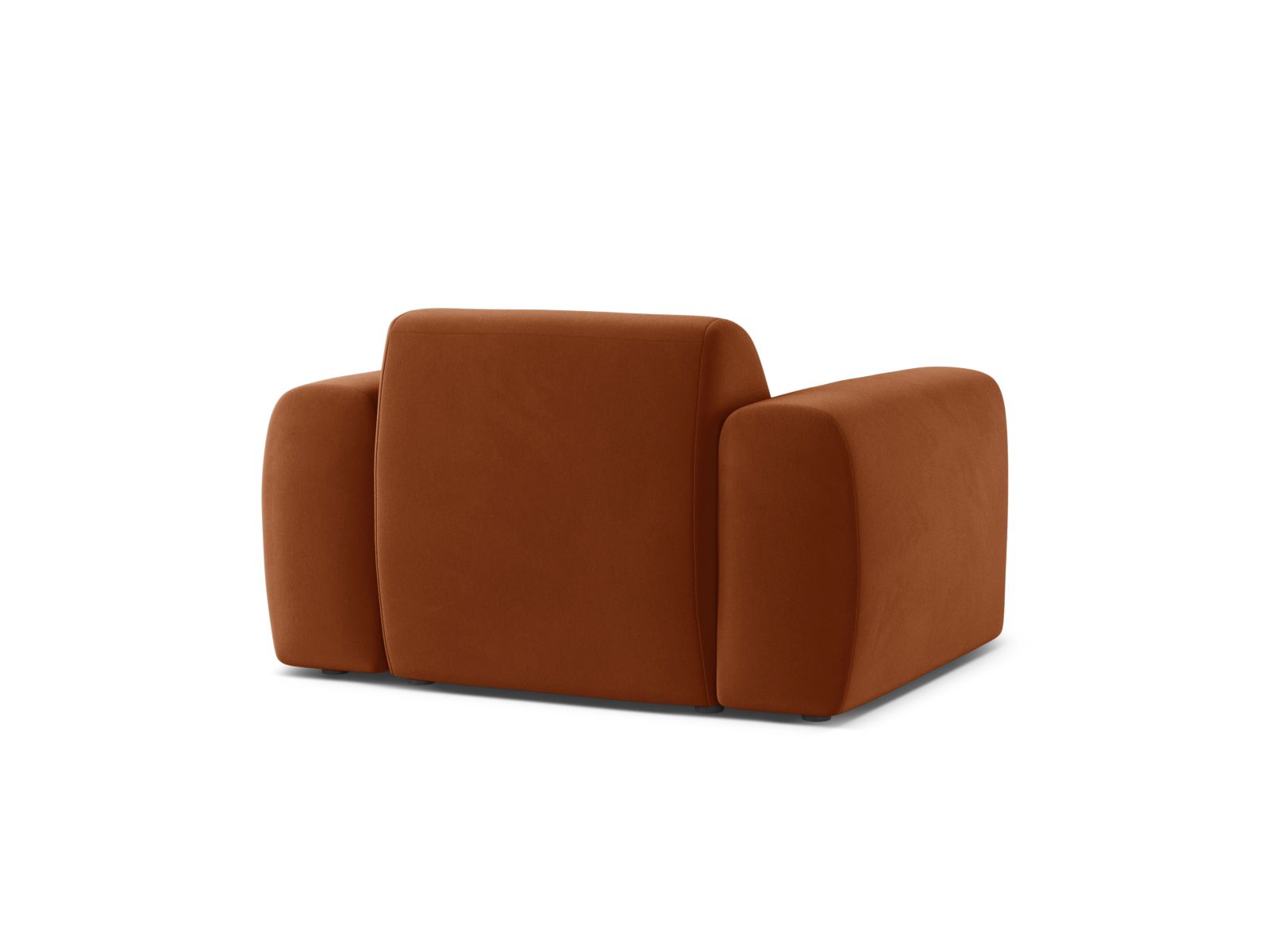 Velvet Armchair, "Molino", 1 Seat, 108x100x72