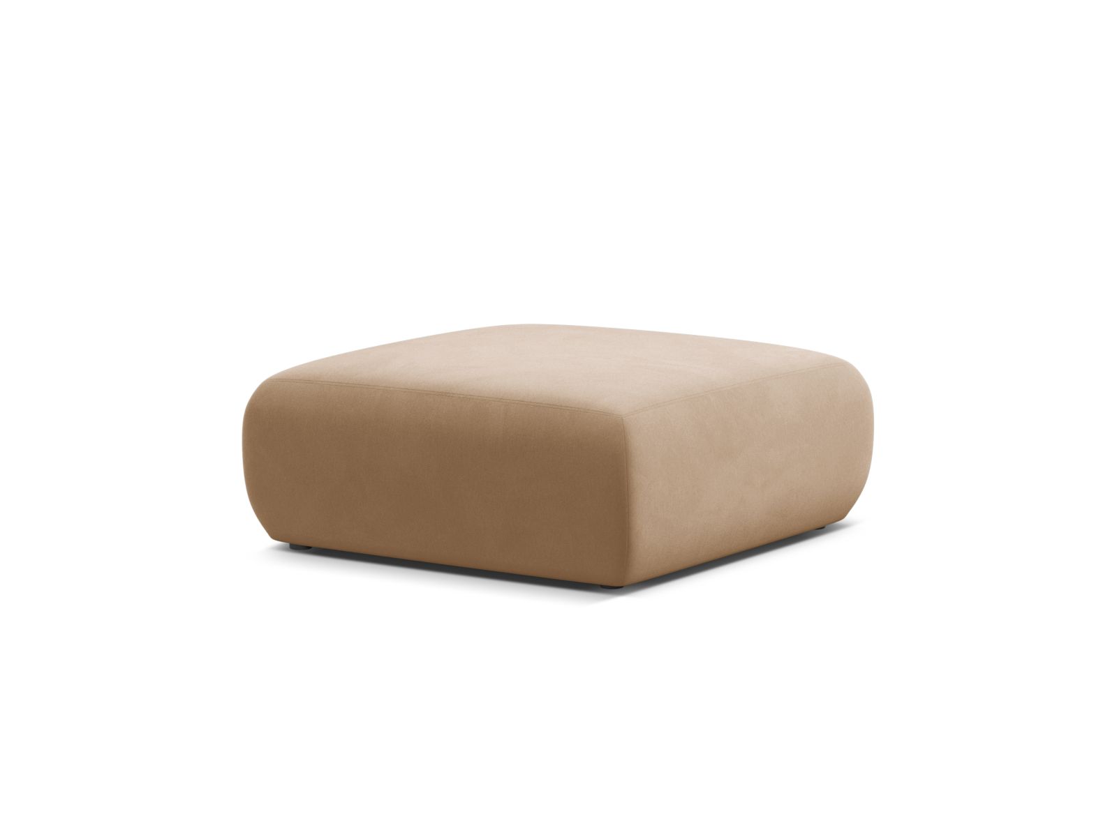 Velvet Pouf, "Molino", 2 Seats, 100x100x40