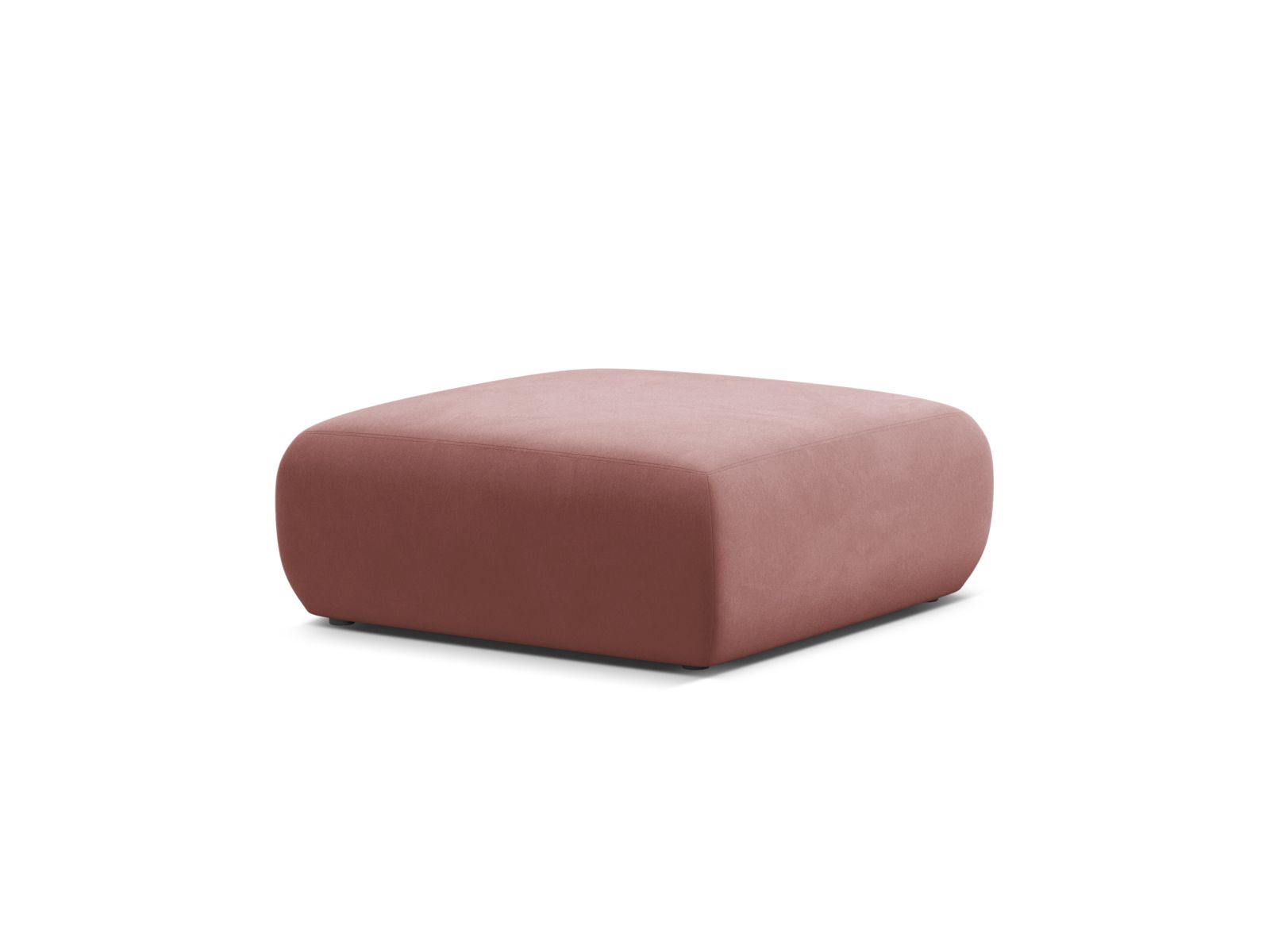 Velvet Pouf, "Molino", 2 Seats, 100x100x40