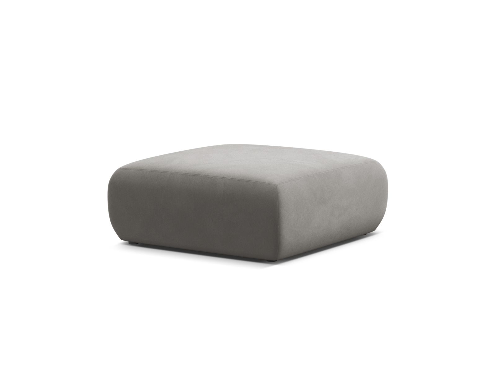 Velvet Pouf, "Molino", 2 Seats, 100x100x40