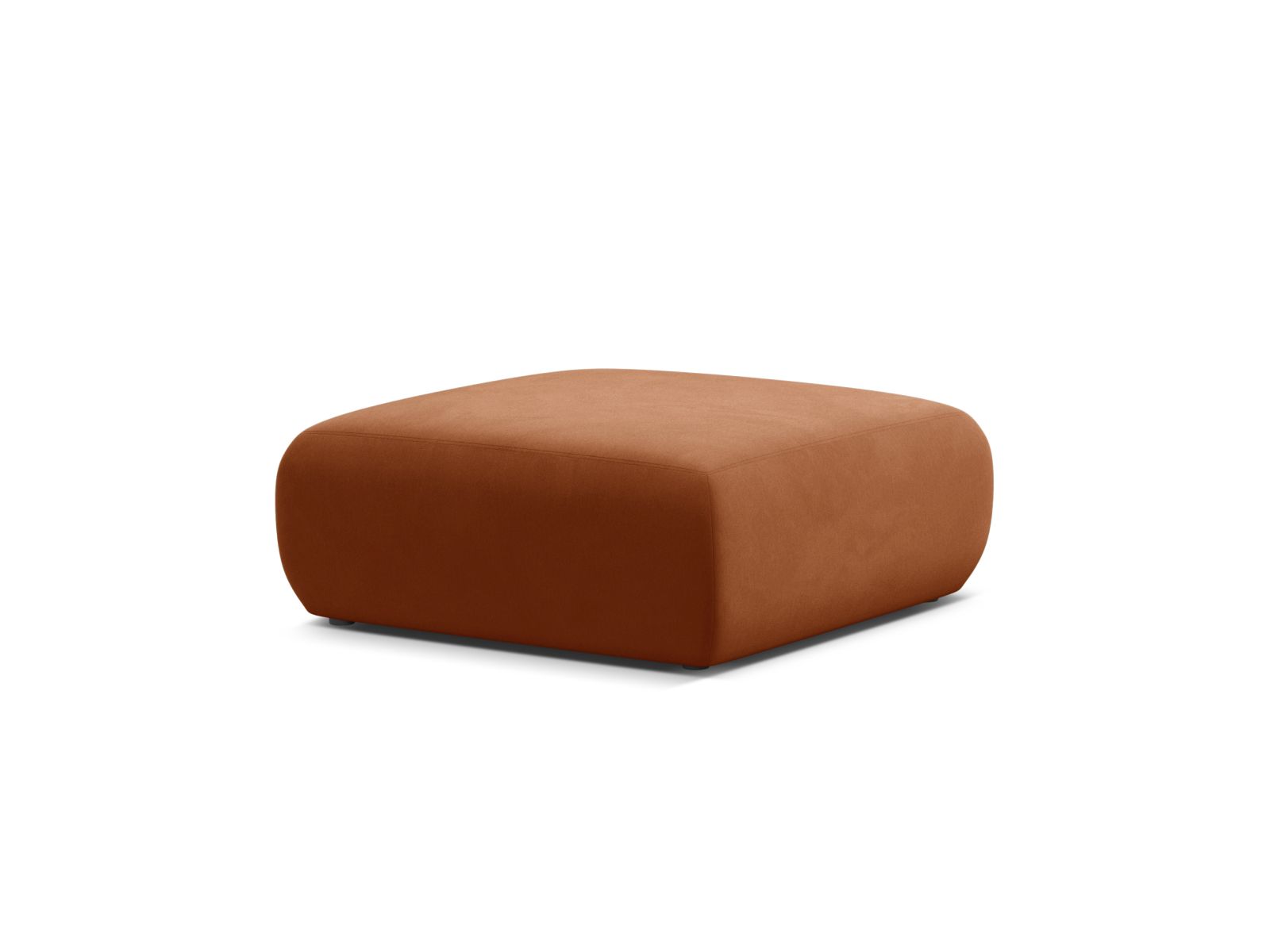 Velvet Pouf, "Molino", 2 Seats, 100x100x40