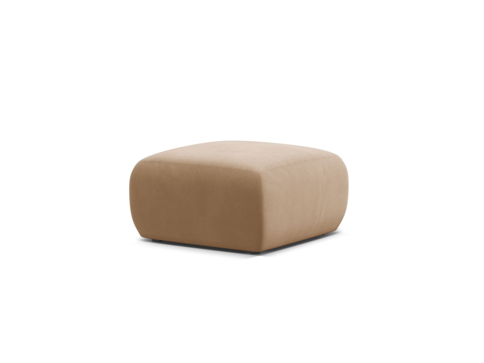 Velvet Pouf, "Molino", 1 Seat, 75x75x40