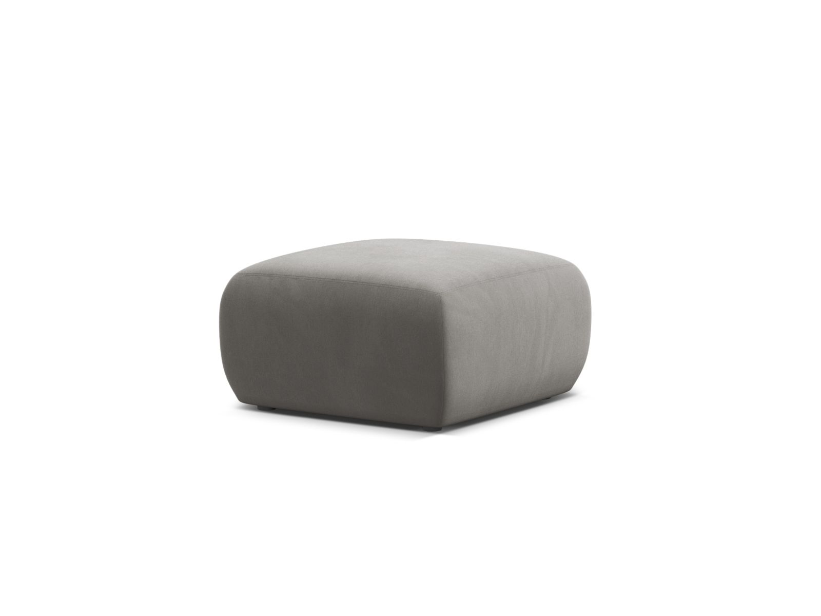 Velvet Pouf, "Molino", 1 Seat, 75x75x40