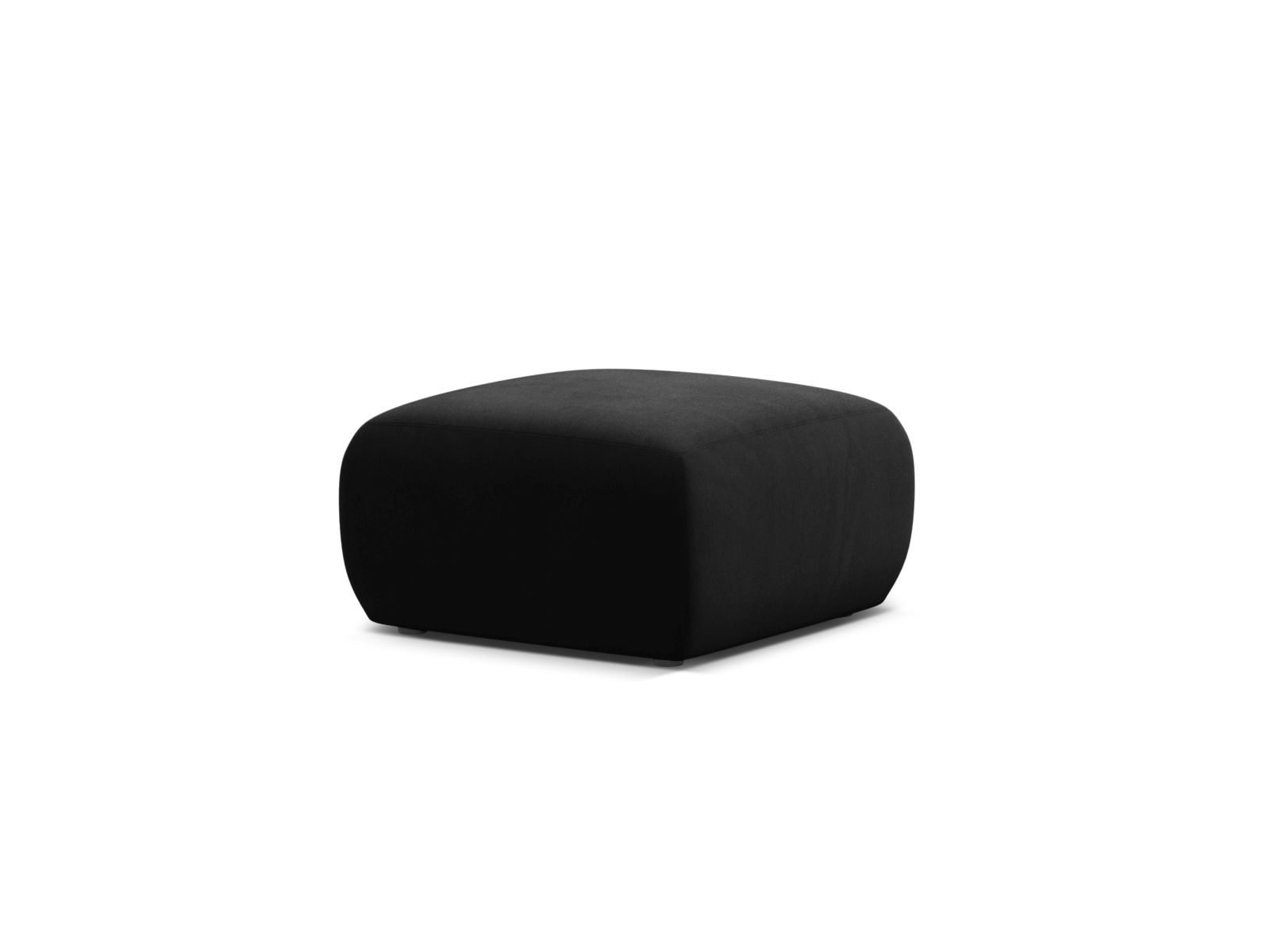 Velvet Pouf, "Molino", 1 Seat, 75x75x40