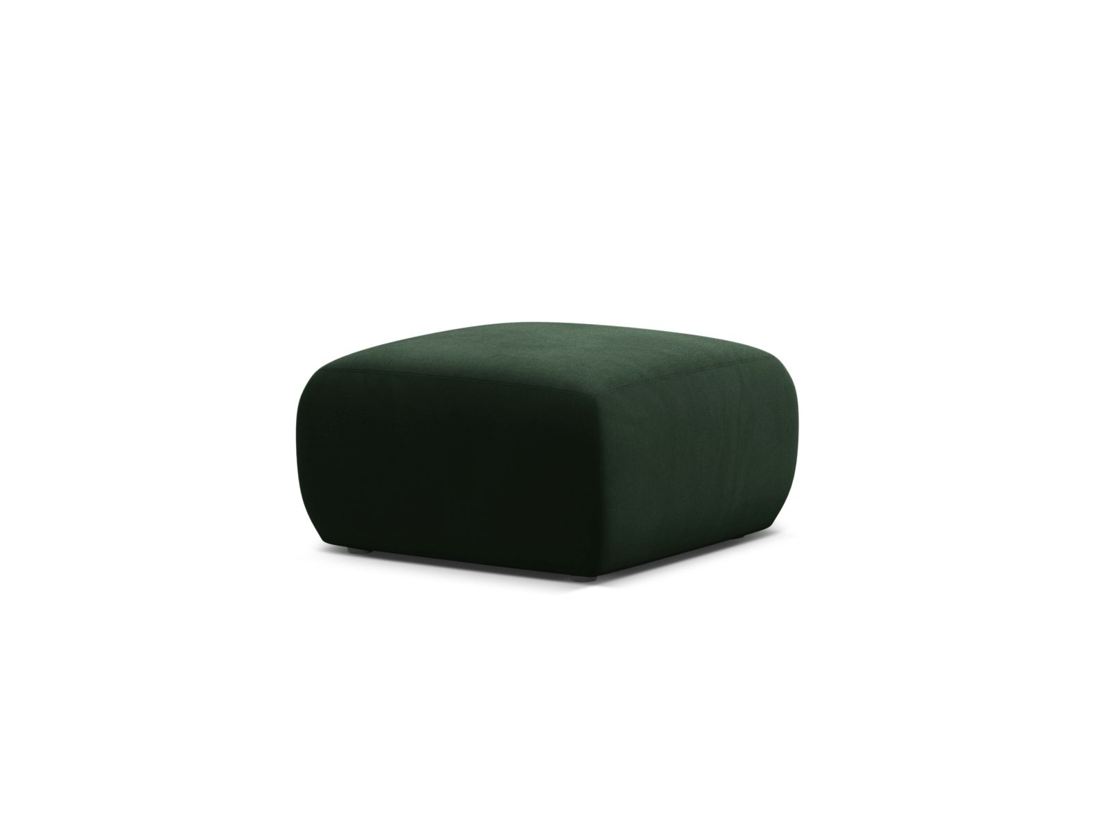 Velvet Pouf, "Molino", 1 Seat, 75x75x40