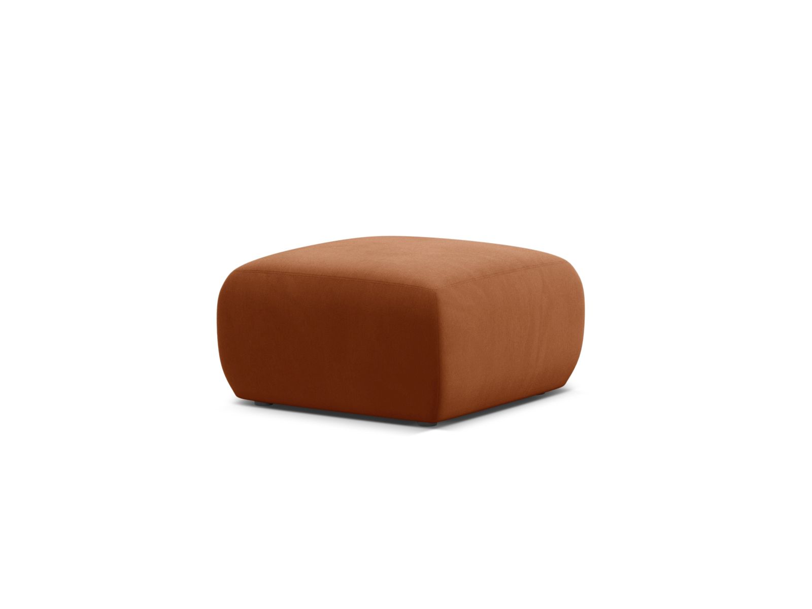 Velvet Pouf, "Molino", 1 Seat, 75x75x40