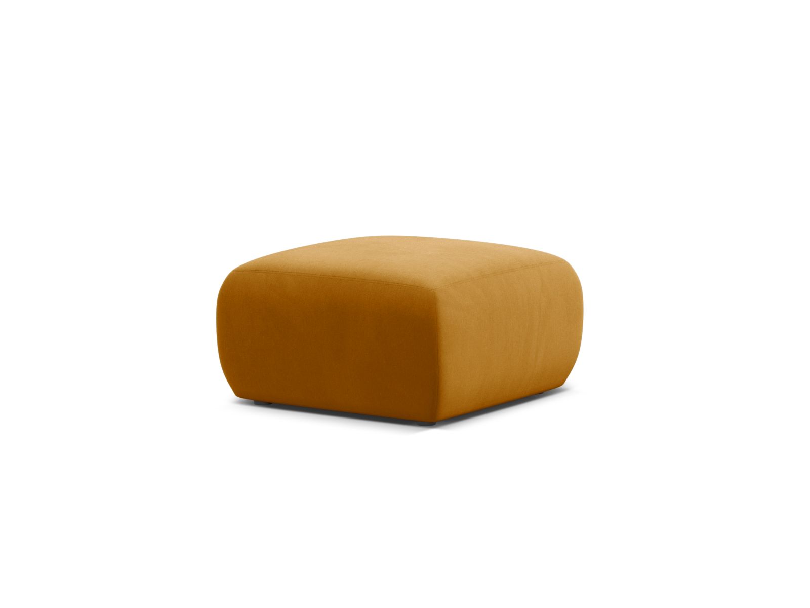 Velvet Pouf, "Molino", 1 Seat, 75x75x40