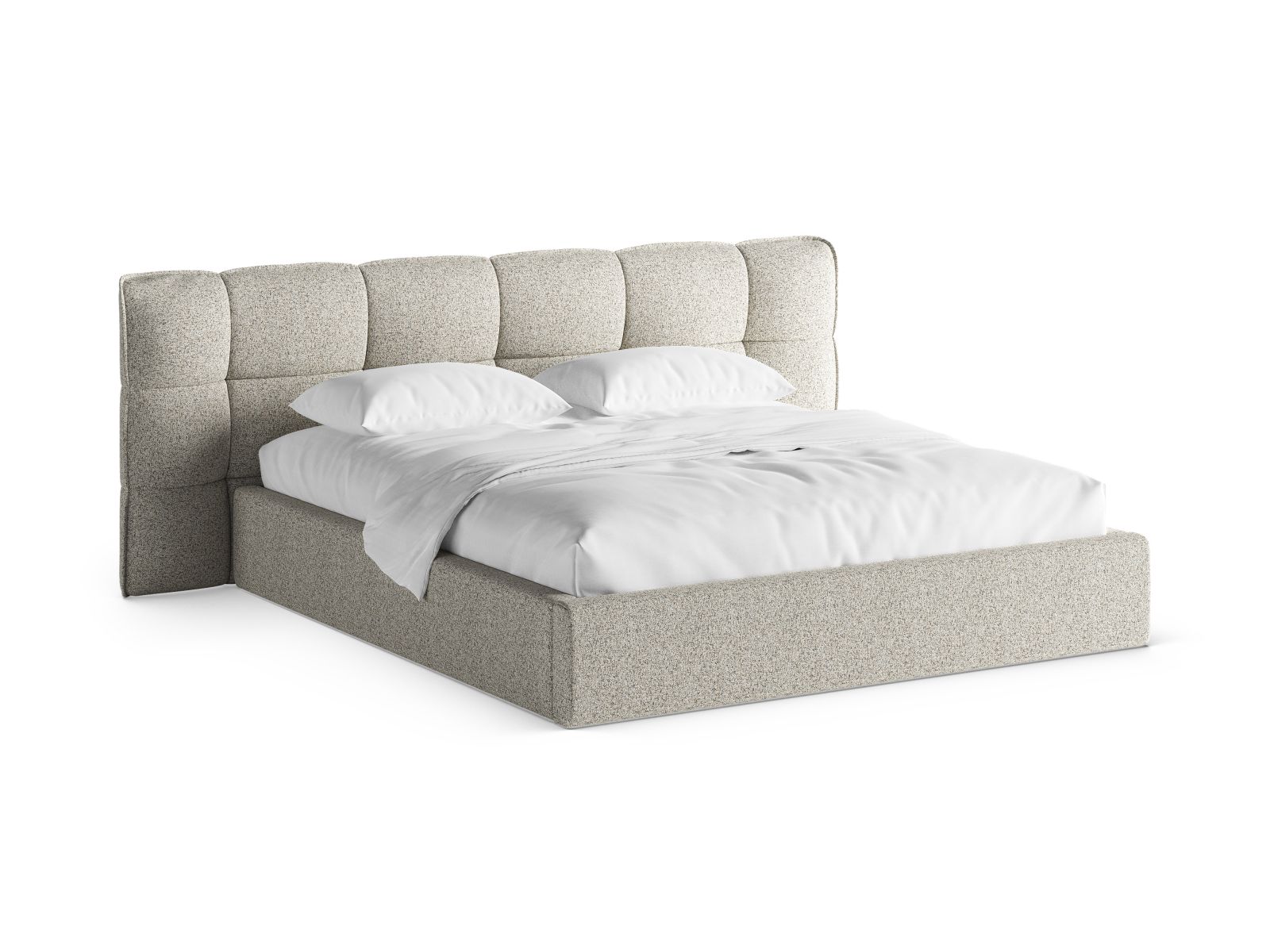 Storage Bed With Headboard, "Eric", 230x225x104