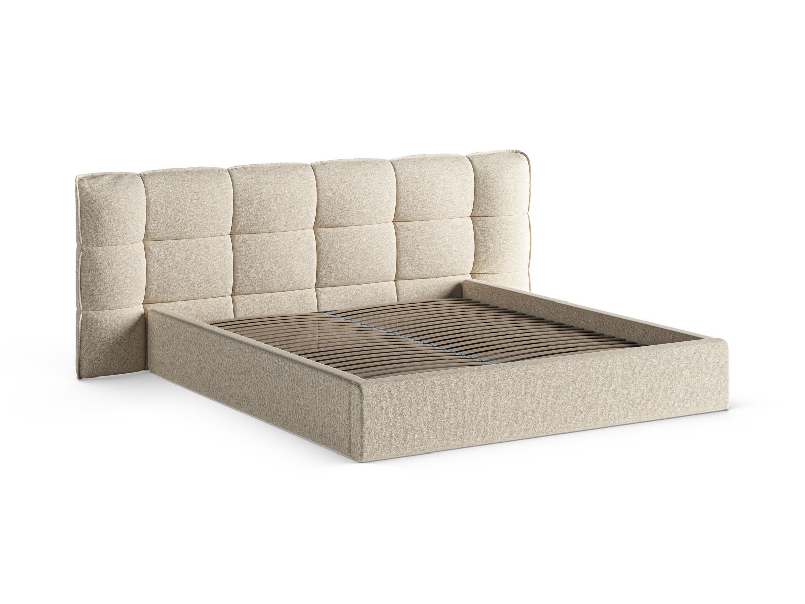 Storage Bed With Headboard, "Eric", 230x225x104