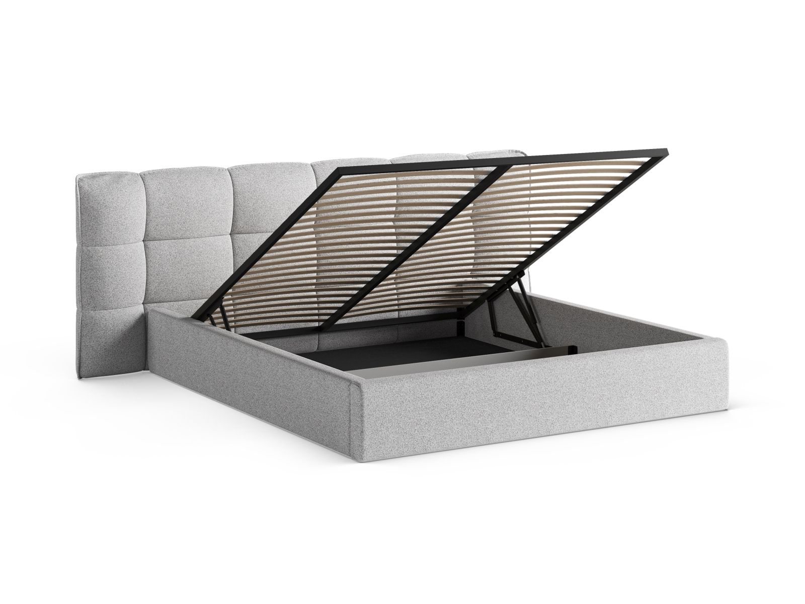 Storage Bed With Headboard, "Eric", 230x225x104