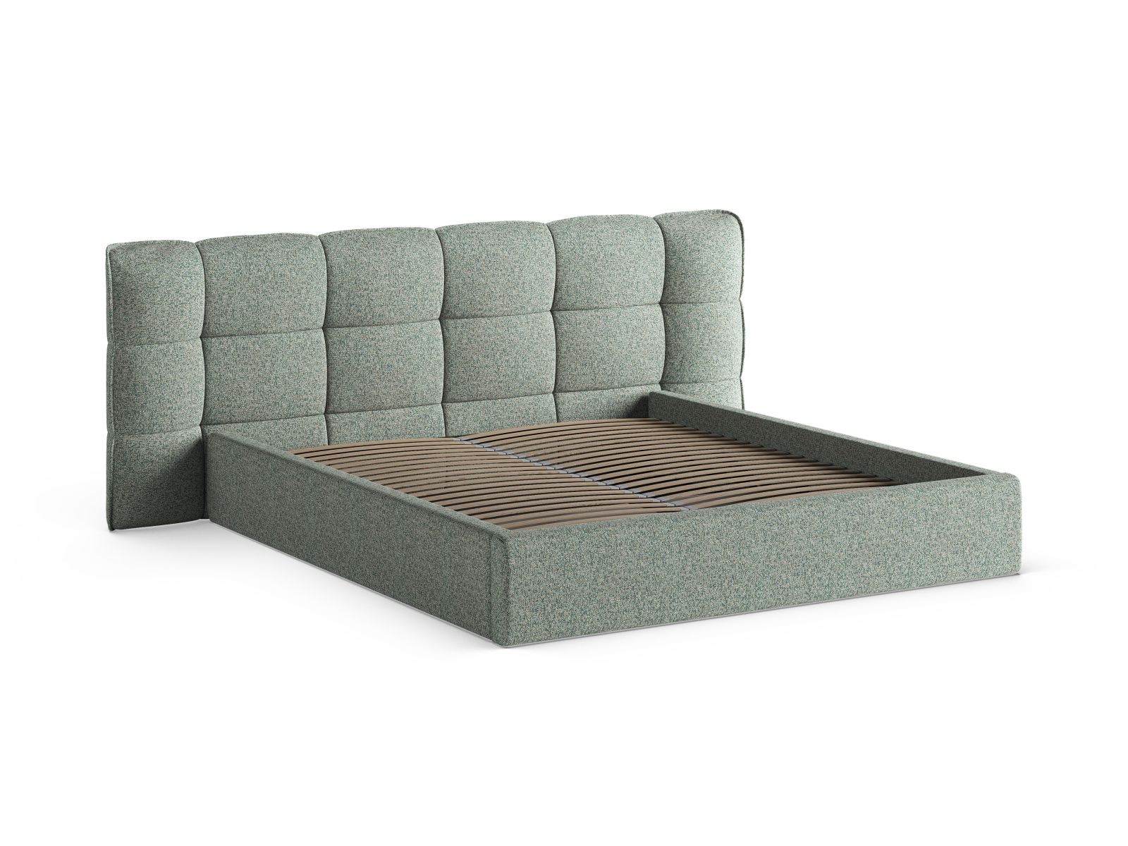 Storage Bed With Headboard, "Eric", 230x225x104