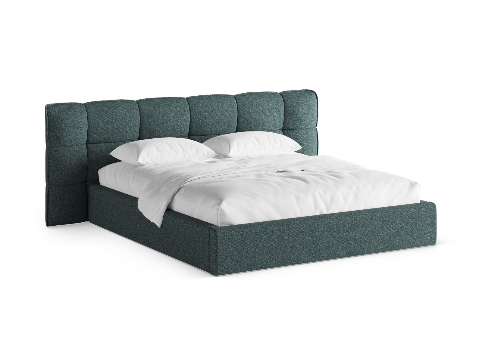 Storage Bed With Headboard, "Eric", 230x225x104