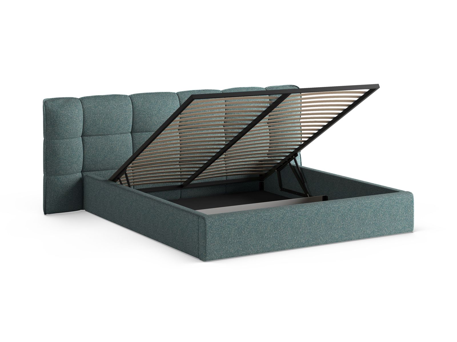 Storage Bed With Headboard, "Eric", 230x225x104