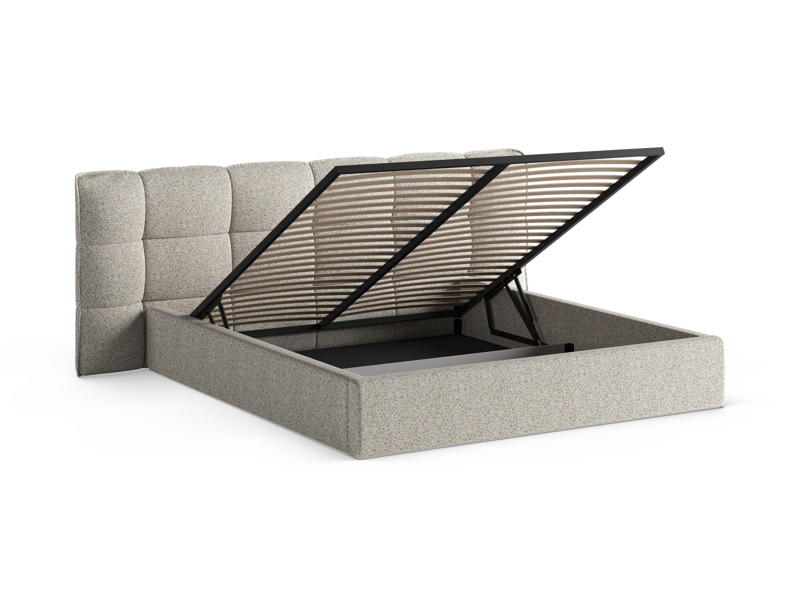 Storage Bed With Headboard, "Eric", 250x225x104