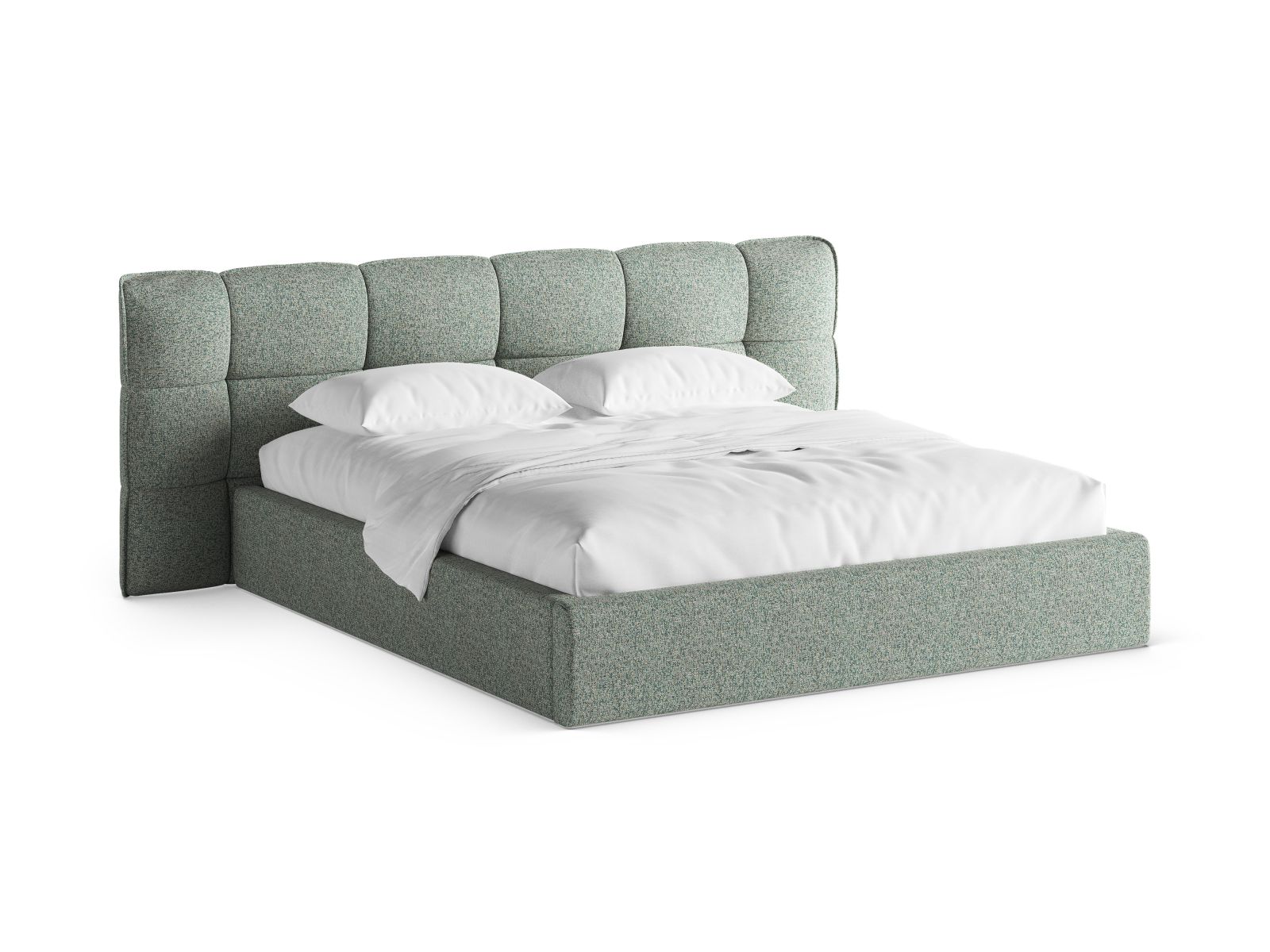 Storage Bed With Headboard, "Eric", 250x225x104