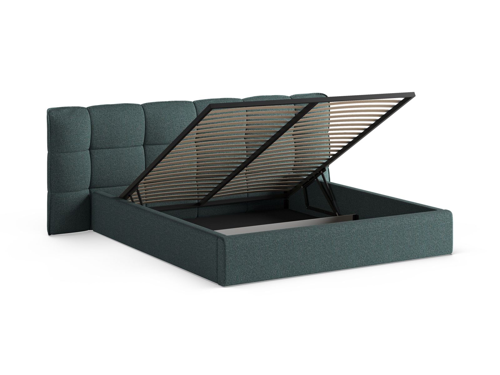 Storage Bed With Headboard, "Eric", 250x225x104