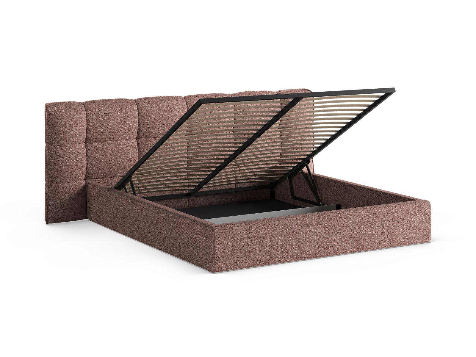 Storage Bed With Headboard, "Eric", 250x225x104