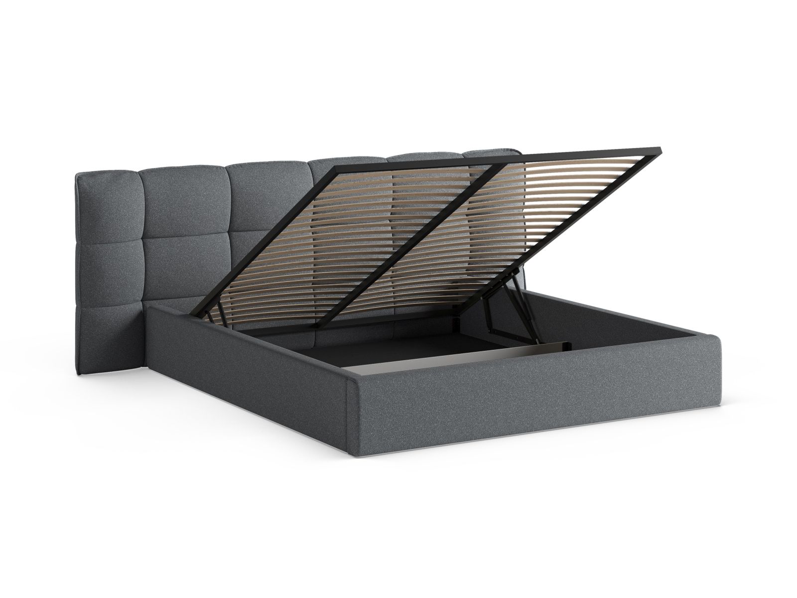 Storage Bed With Headboard, "Eric", 290x225x104