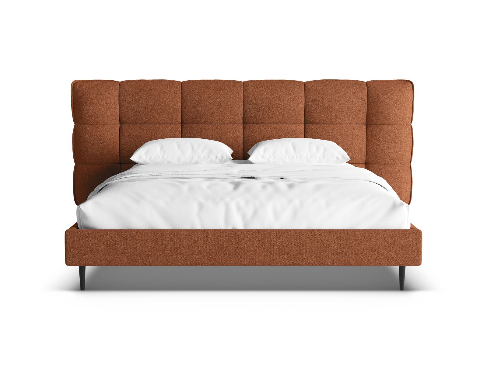 Boucle Storage Bed with Headboard, "Eric", 230x220x114
