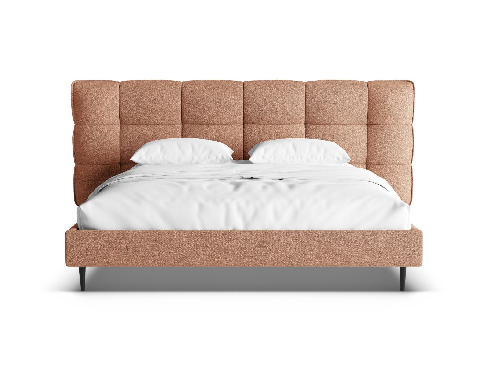 Boucle Storage Bed with Headboard, "Eric", 270x220x114