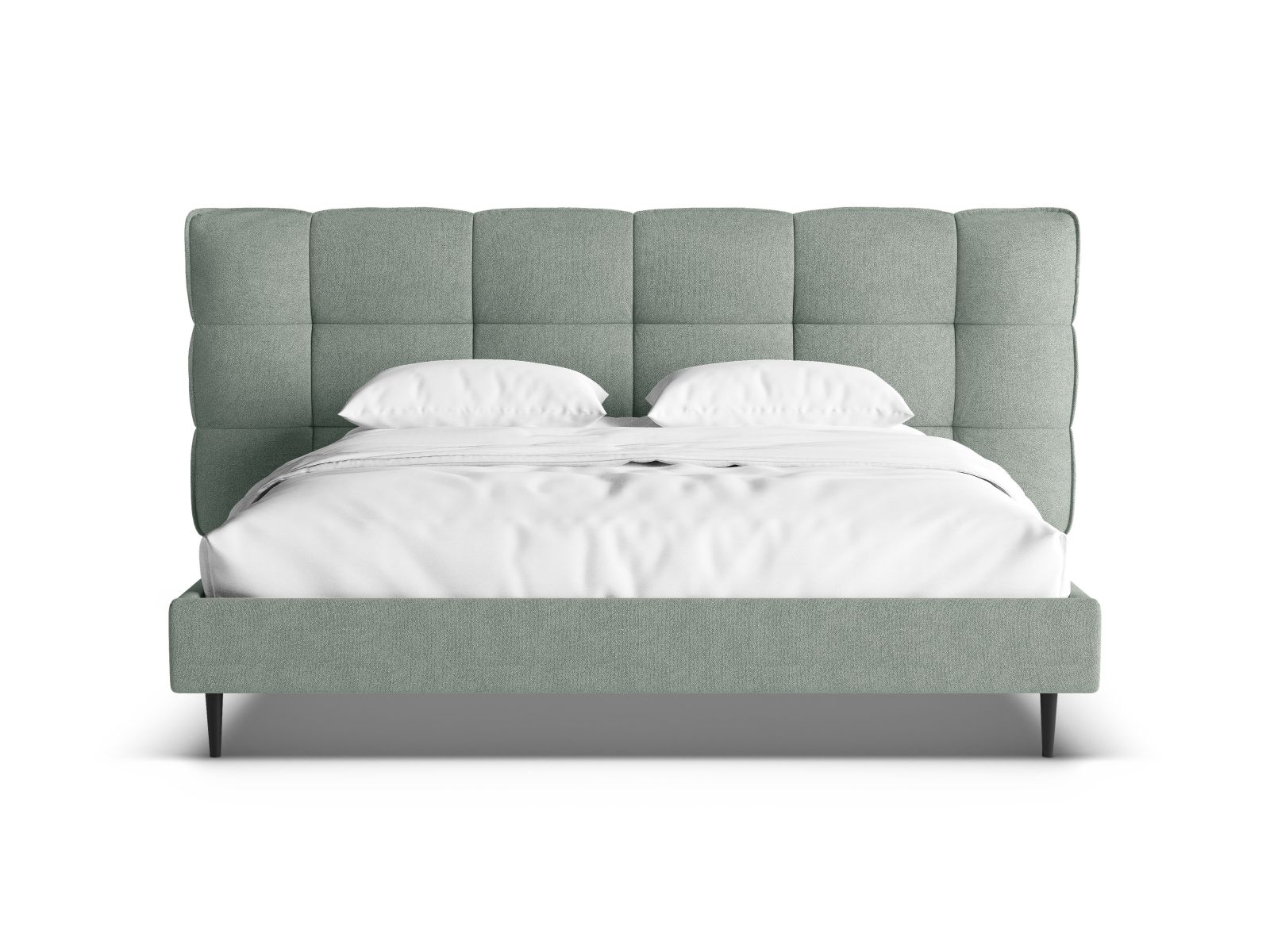 Boucle Storage Bed with Headboard, "Eric", 270x220x114