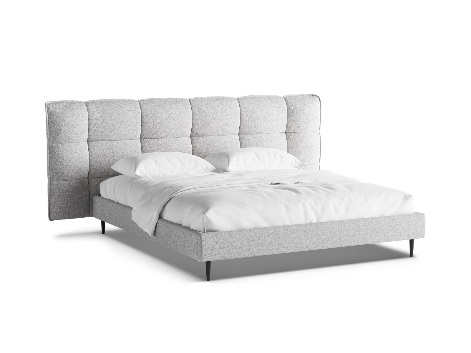Storage Bed With Headboard, "Eric", 230x220x114