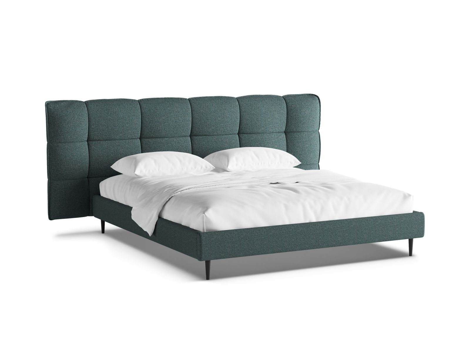 Storage Bed With Headboard, "Eric", 230x220x114