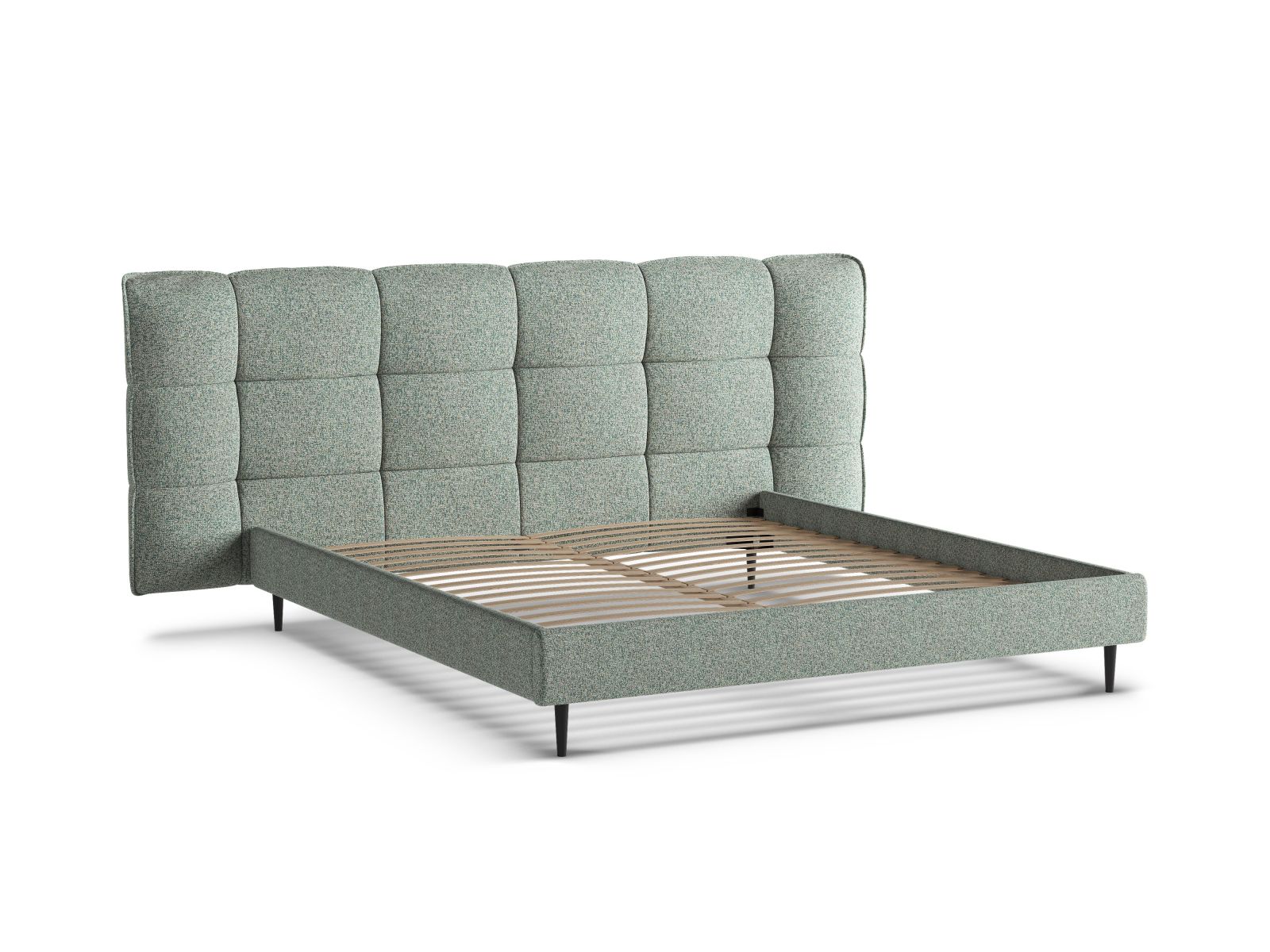 Storage Bed With Headboard, "Eric", 230x220x114
