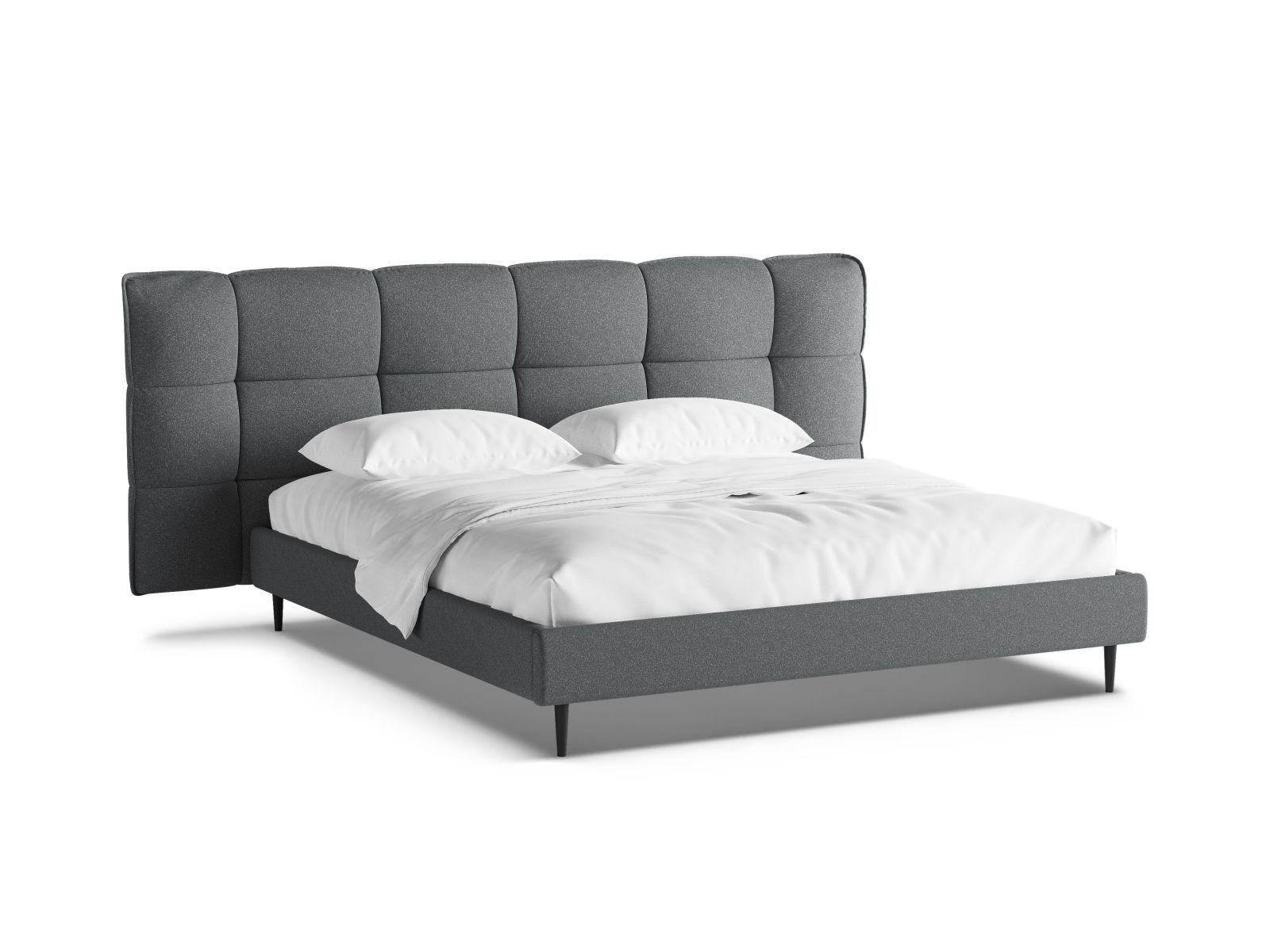 Storage Bed With Headboard, "Eric", 230x220x114