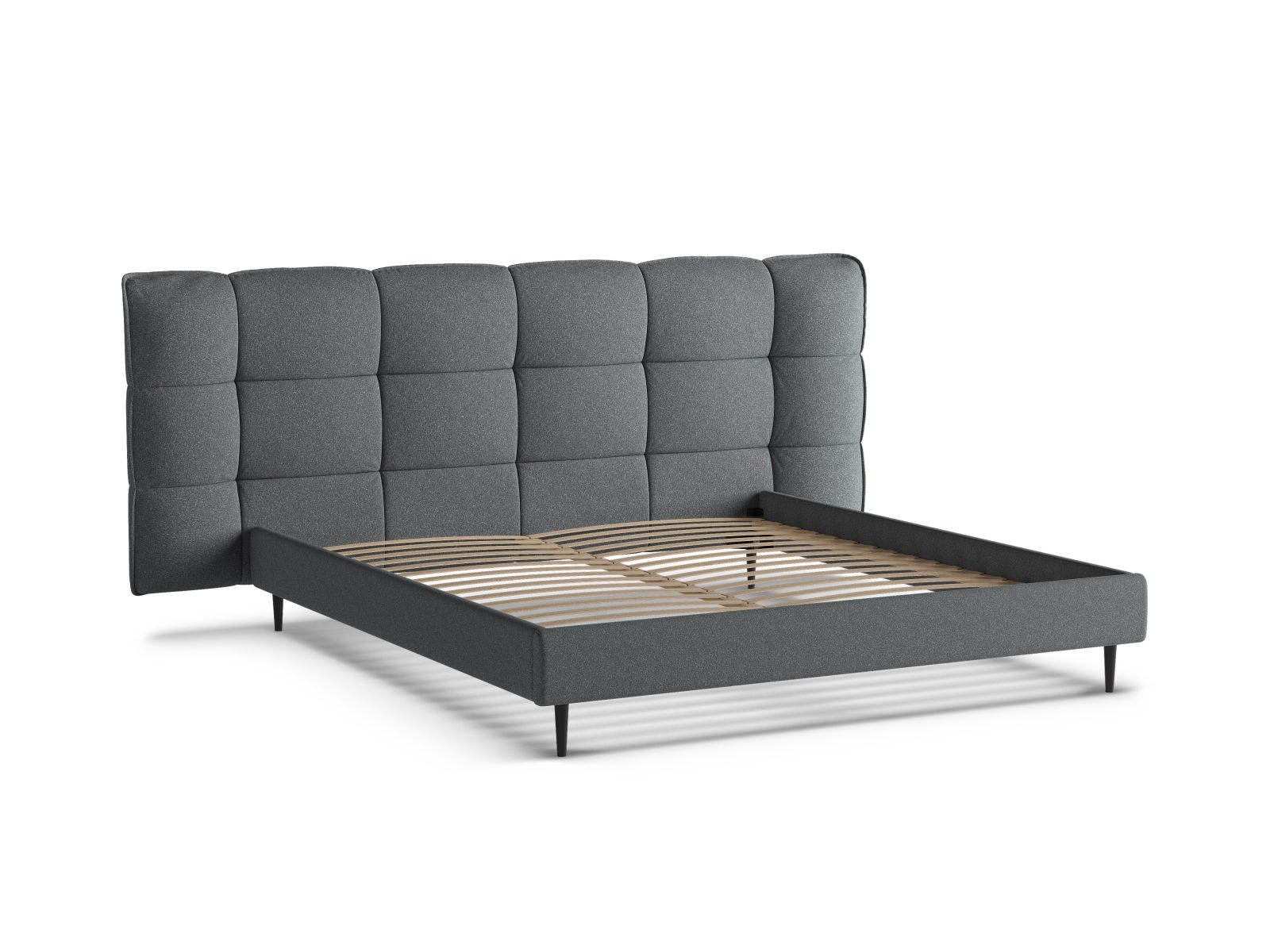 Storage Bed With Headboard, "Eric", 230x220x114