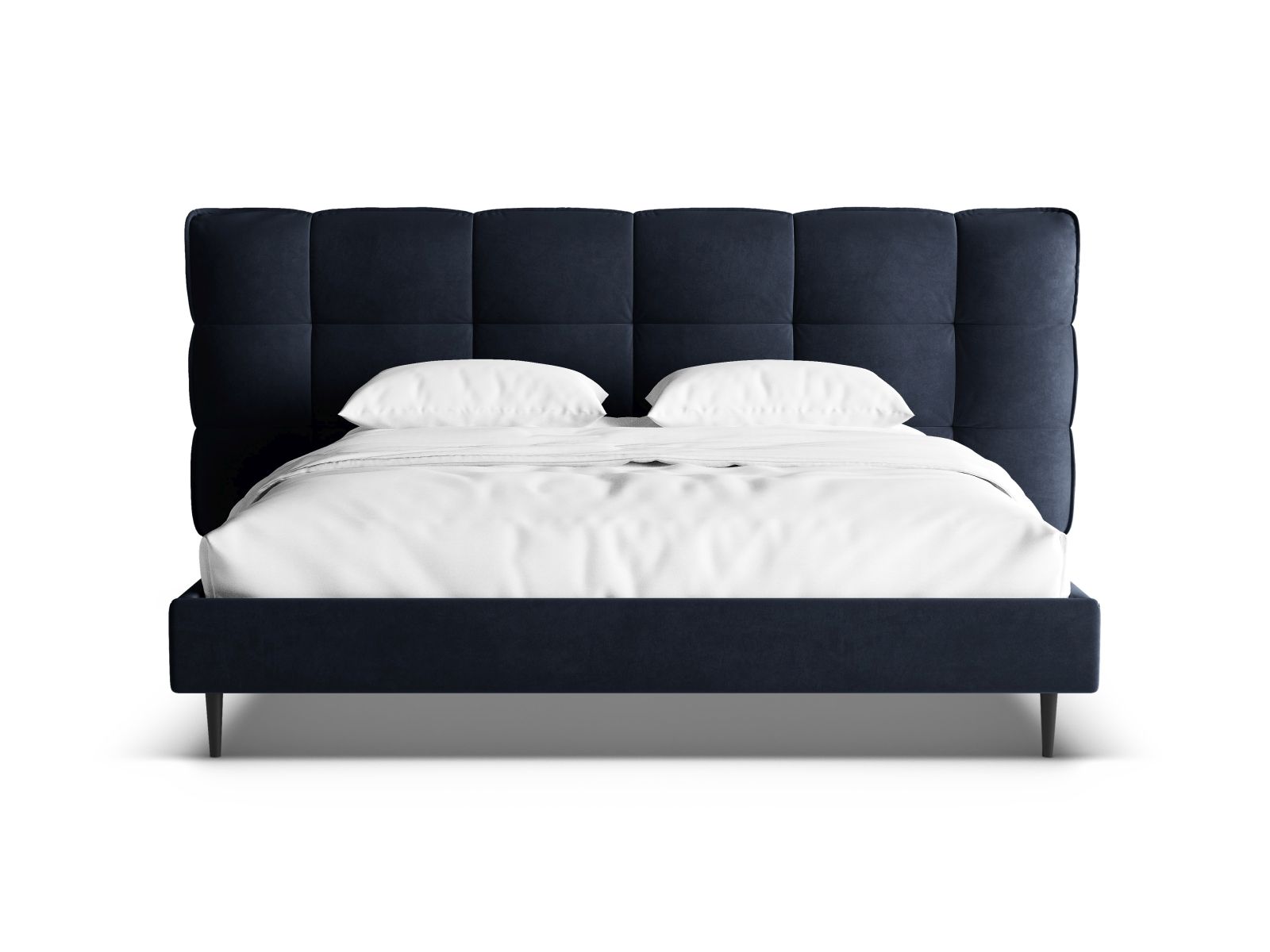 Velvet Storage Bed With Headboard, "Eric", 270x220x114