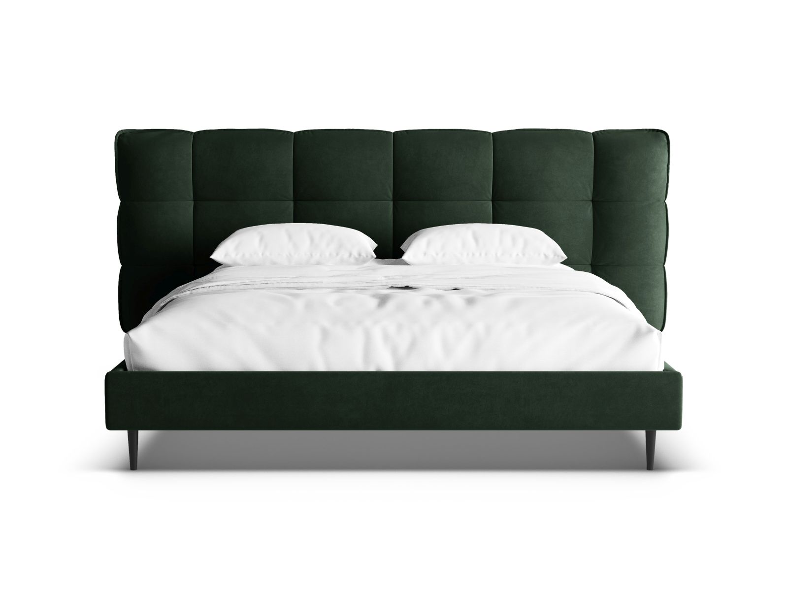 Velvet Storage Bed With Headboard, "Eric", 290x220x114