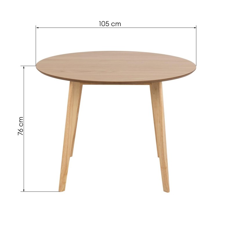 Stół do jadalni Roxby 105 cm dąb